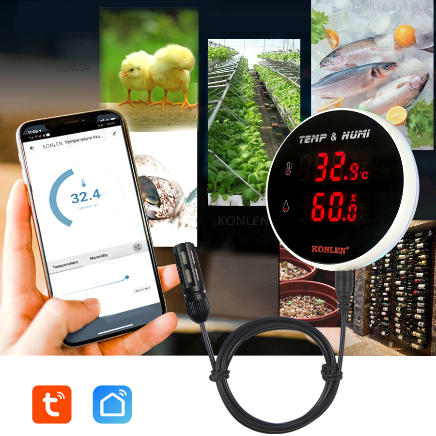 Tuya WIFI Temperature Humidity - Digital Hygrometer Probe incelemesi ve fiyatı