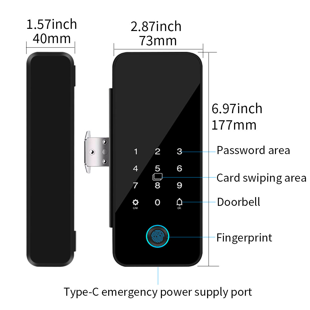 B16 Tuya APP Bluetooth Glass D - Glass Door Hinge incelemesi ve fiyatı