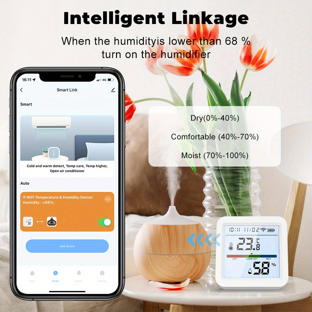 Tuya WiFi Temperature Humidity - Digital Hygrometer Probe incelemesi ve fiyatı