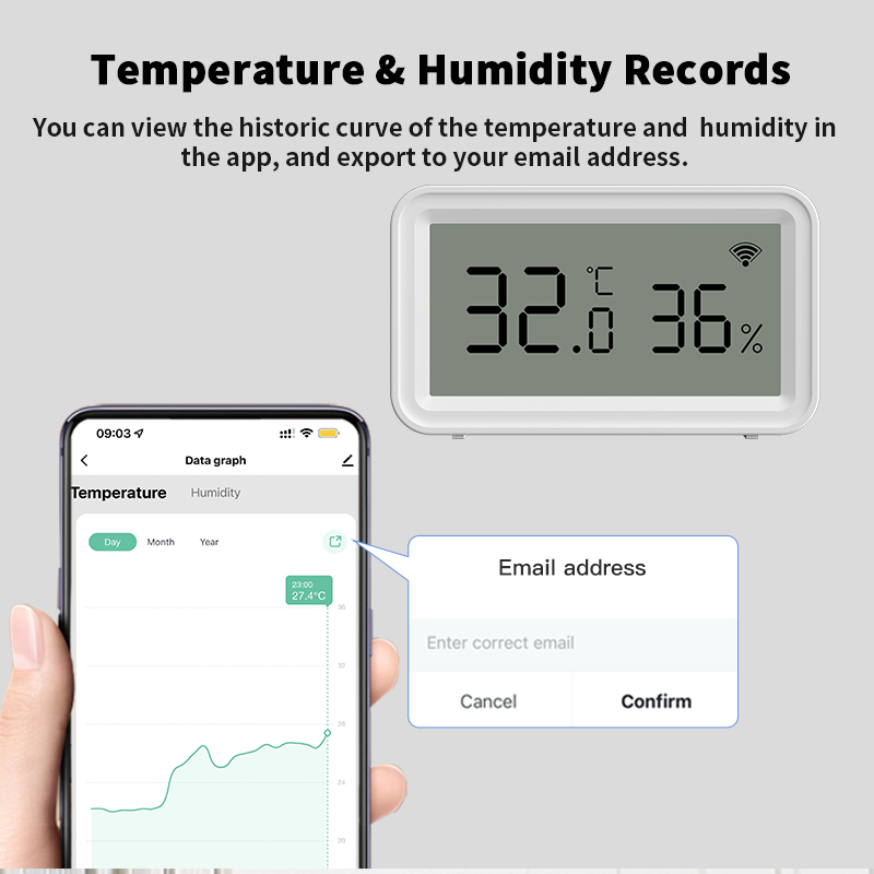 Tuya Zigbee WiFi Thermometer H - Digital Hygrometer Probe incelemesi ve fiyatı