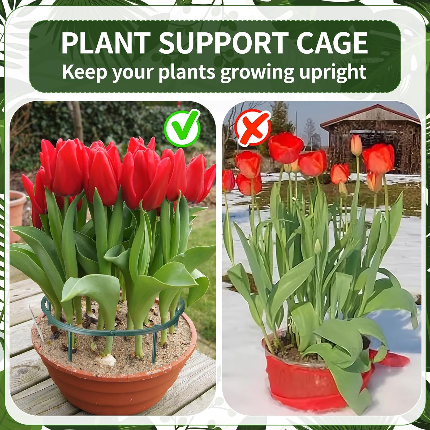 1/16pcs Plant Support Stake Fl - Vine Climbing Plastic incelemesi ve fiyatı