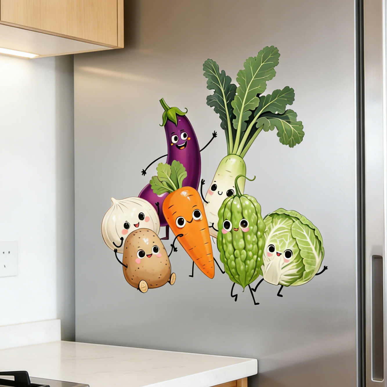 Emotionally Expressive Vegetab - Pvc Panel Background incelemesi ve fiyatı