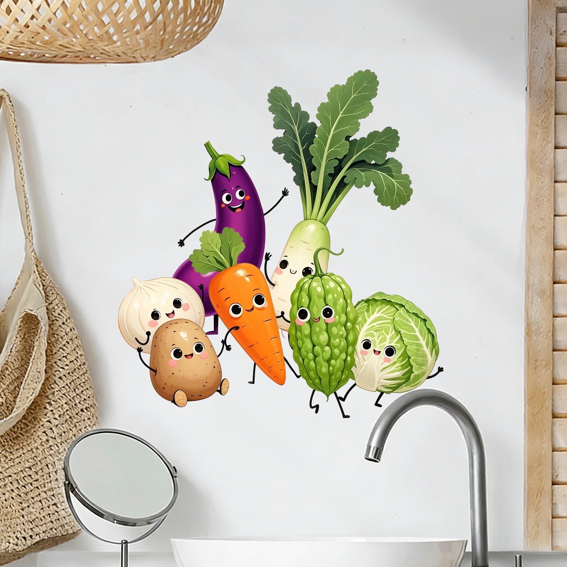 Emotionally Expressive Vegetab - Pvc Panel Background incelemesi ve fiyatı