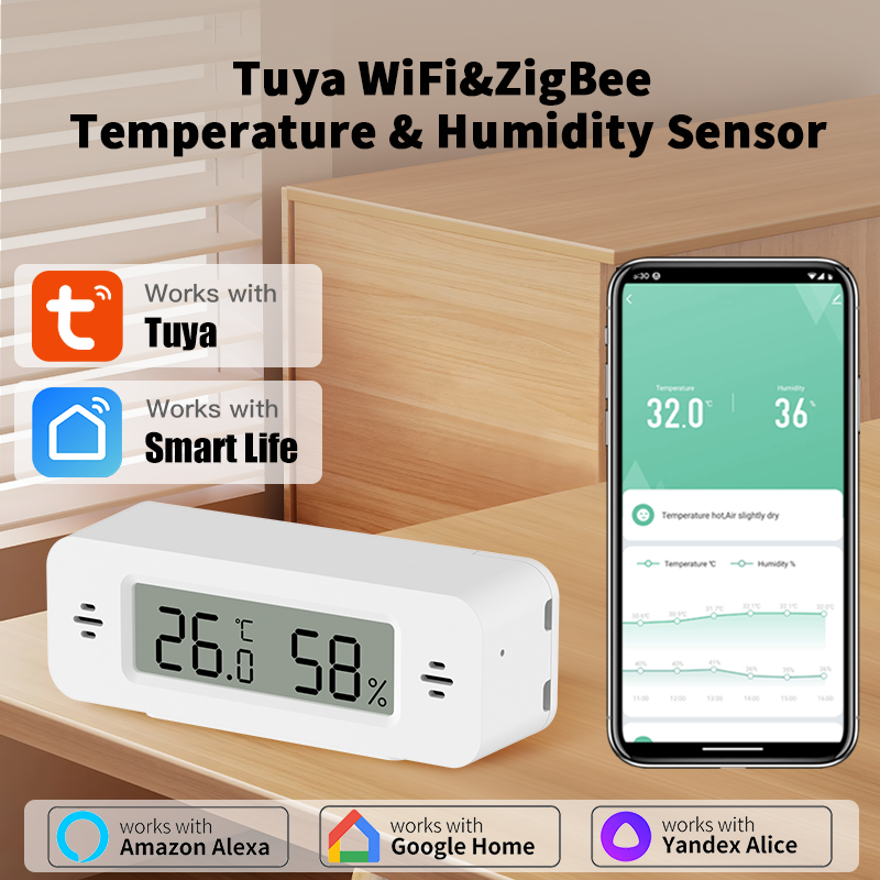 Tuya WiFi/Zigbee Temperature H - Digital Hygrometer Probe incelemesi ve fiyatı