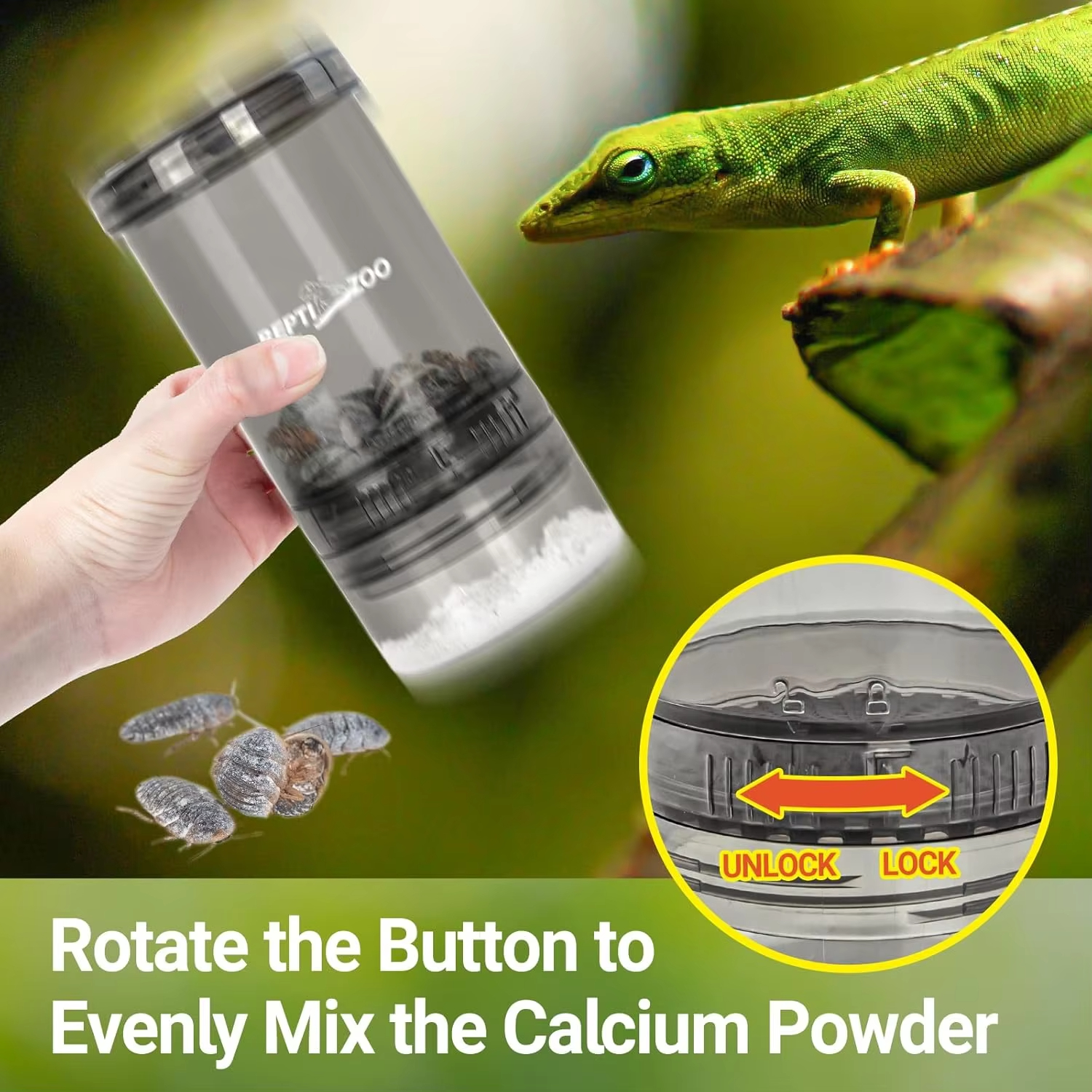 Reptile Calcium Powder Mixing  - Calcium Powder Reptile incelemesi ve fiyatı