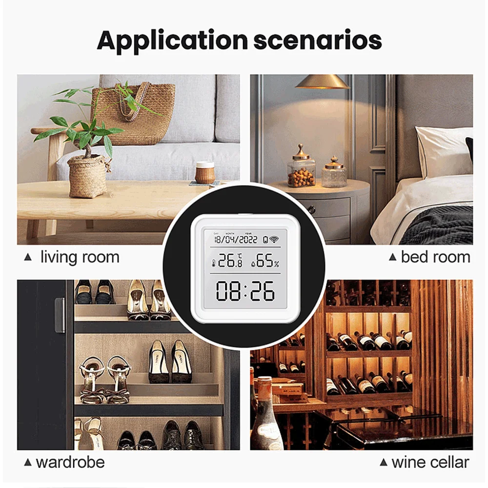 Tuya Zigbee WiFi Temperature H - Digital Hygrometer Probe incelemesi ve fiyatı