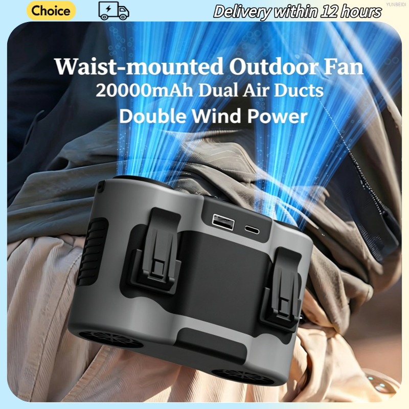 Portable Waist Clip Fan 5-spee - Timer Dual Outlet incelemesi ve fiyatı