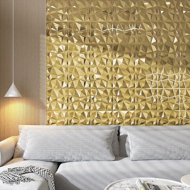 12pcs 50x50cm Champagne gold c - Pvc Panel Background incelemesi ve fiyatı
