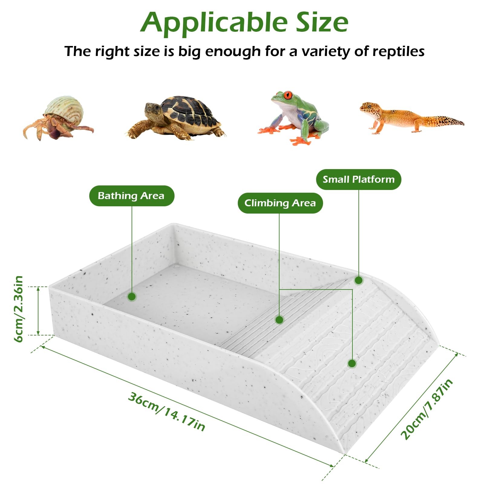 Anti Slip Tortoise Bath Dish T - Water Dish Reptile incelemesi ve fiyatı