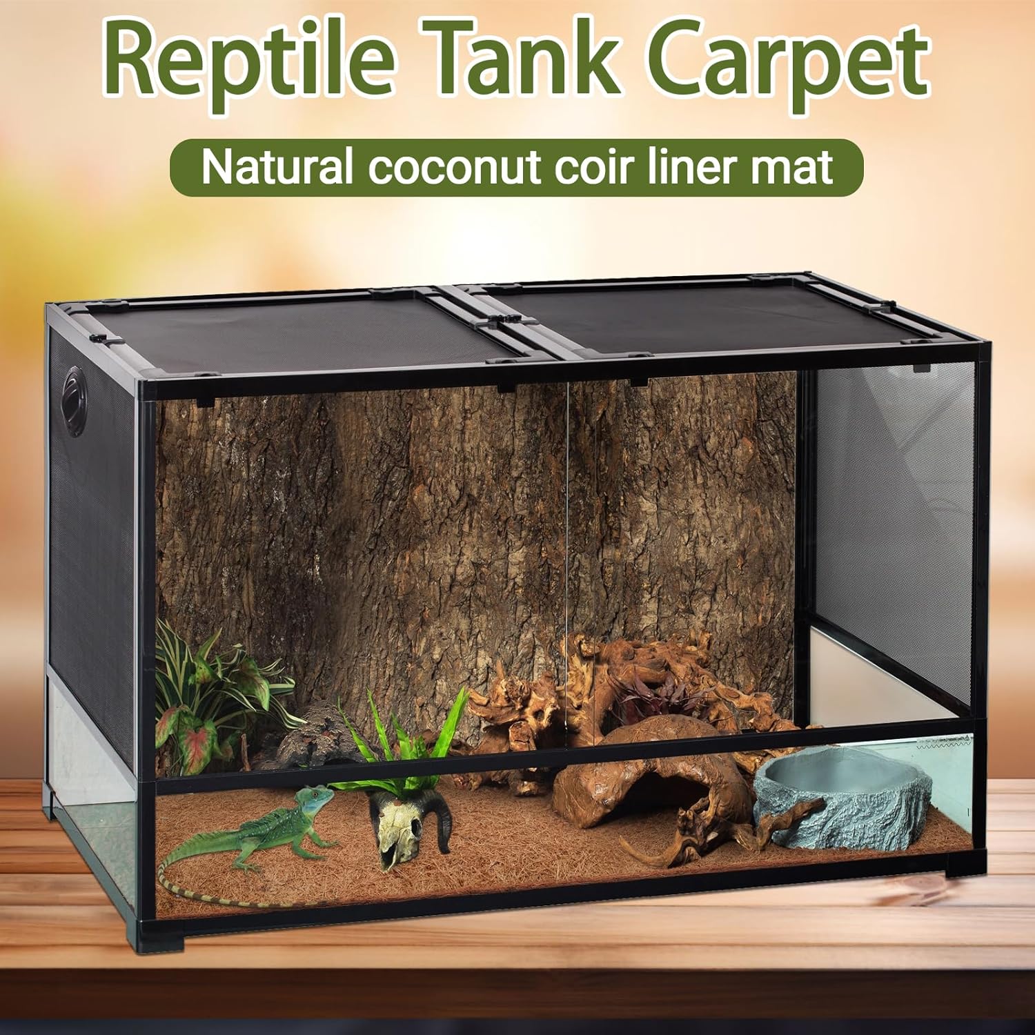 10 Pcs Reptile Carpet, 12x12 i - Substrate Coconut Fiber incelemesi ve fiyatı