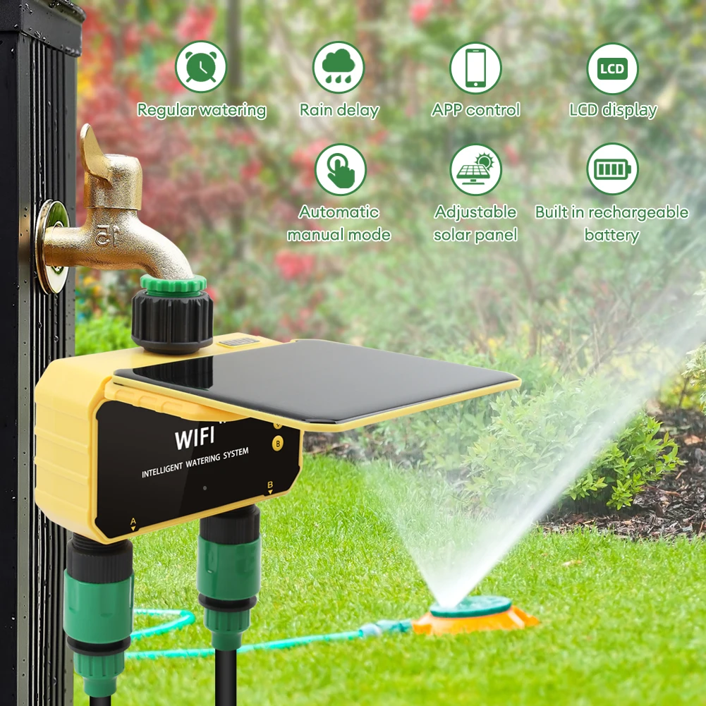 WiFi Solar Timer Dual Water Va - Timer Dual Outlet incelemesi ve fiyatı