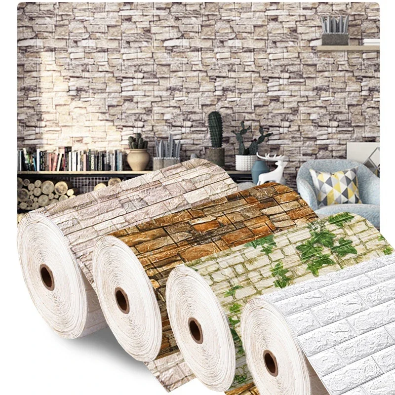70cmx1/3/5/10M 3D Foam Brick W - Pvc Panel Background incelemesi ve fiyatı