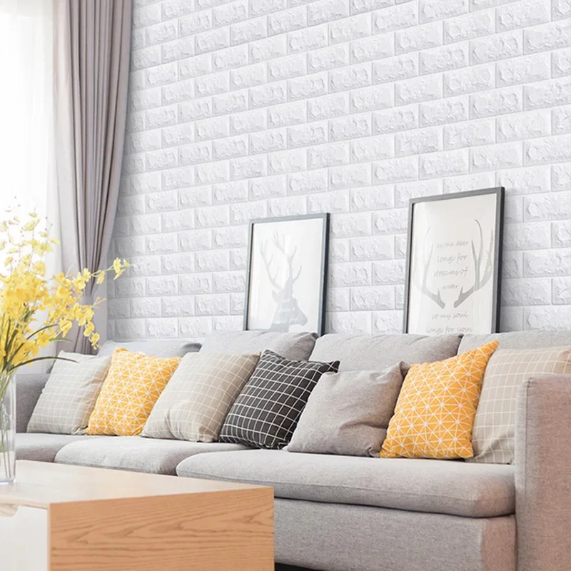 70cmx1/3/5/10M 3D Foam Brick W - Pvc Panel Background incelemesi ve fiyatı