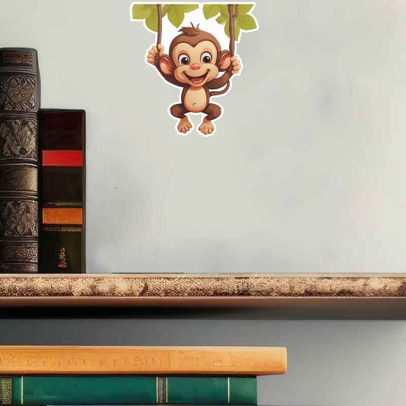 Cute little monkey living room - Pvc Panel Background incelemesi ve fiyatı