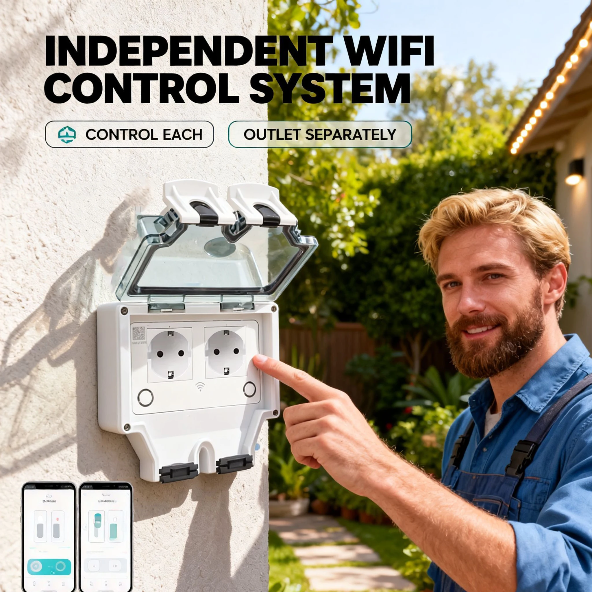 Tuya Waterproof Electrical Wal - Timer Dual Outlet incelemesi ve fiyatı