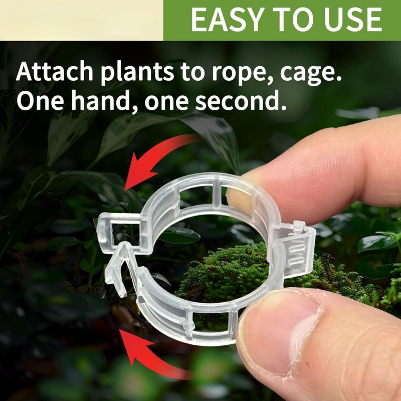 500Pcs Plastic Plant Support C - Vine Climbing Plastic incelemesi ve fiyatı