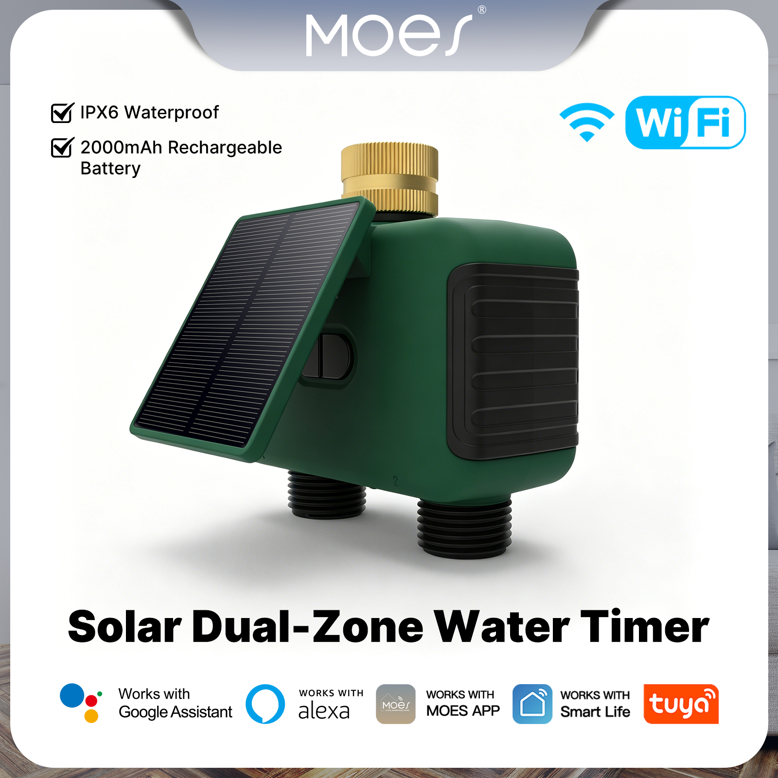 MOES Tuya WiFi Smart Solar Dua - Timer Dual Outlet incelemesi ve fiyatı