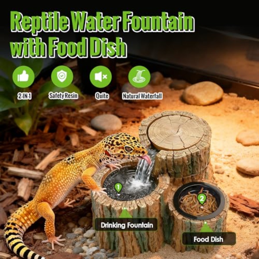 2 in 1 Reptile Water Fountain  - Water Dish Reptile incelemesi ve fiyatı